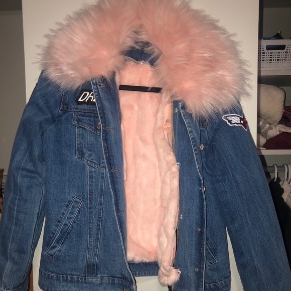 Bagatelle Denim Trucker Jacket w Fur (removable) - Picture 3 of 7